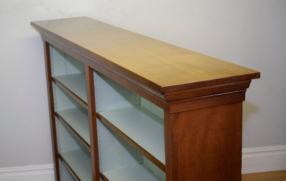 Antique Victorian Oak Bookcase View XIV