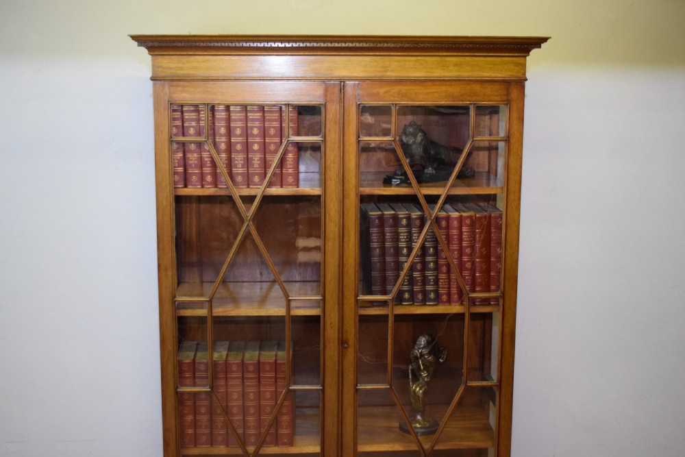  Bookcase Edwardian Mahogany View II