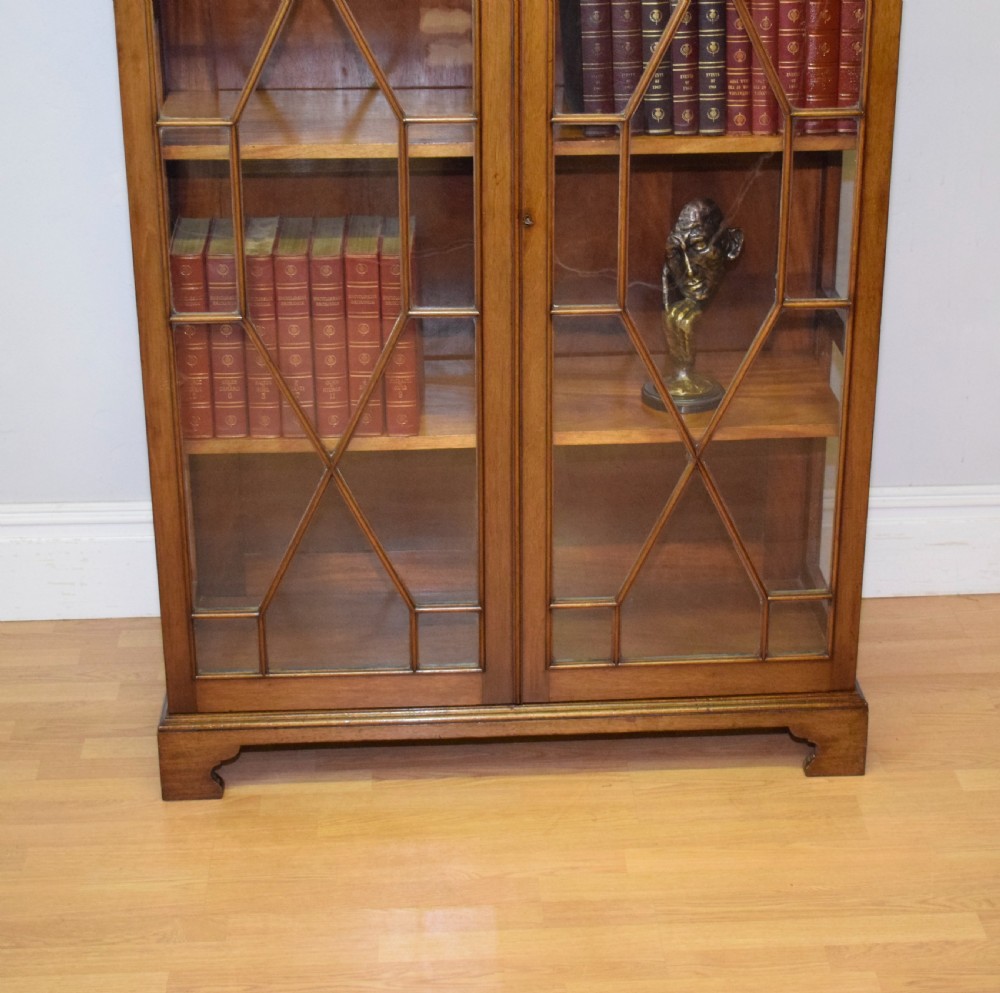  Bookcase Edwardian Mahogany View V