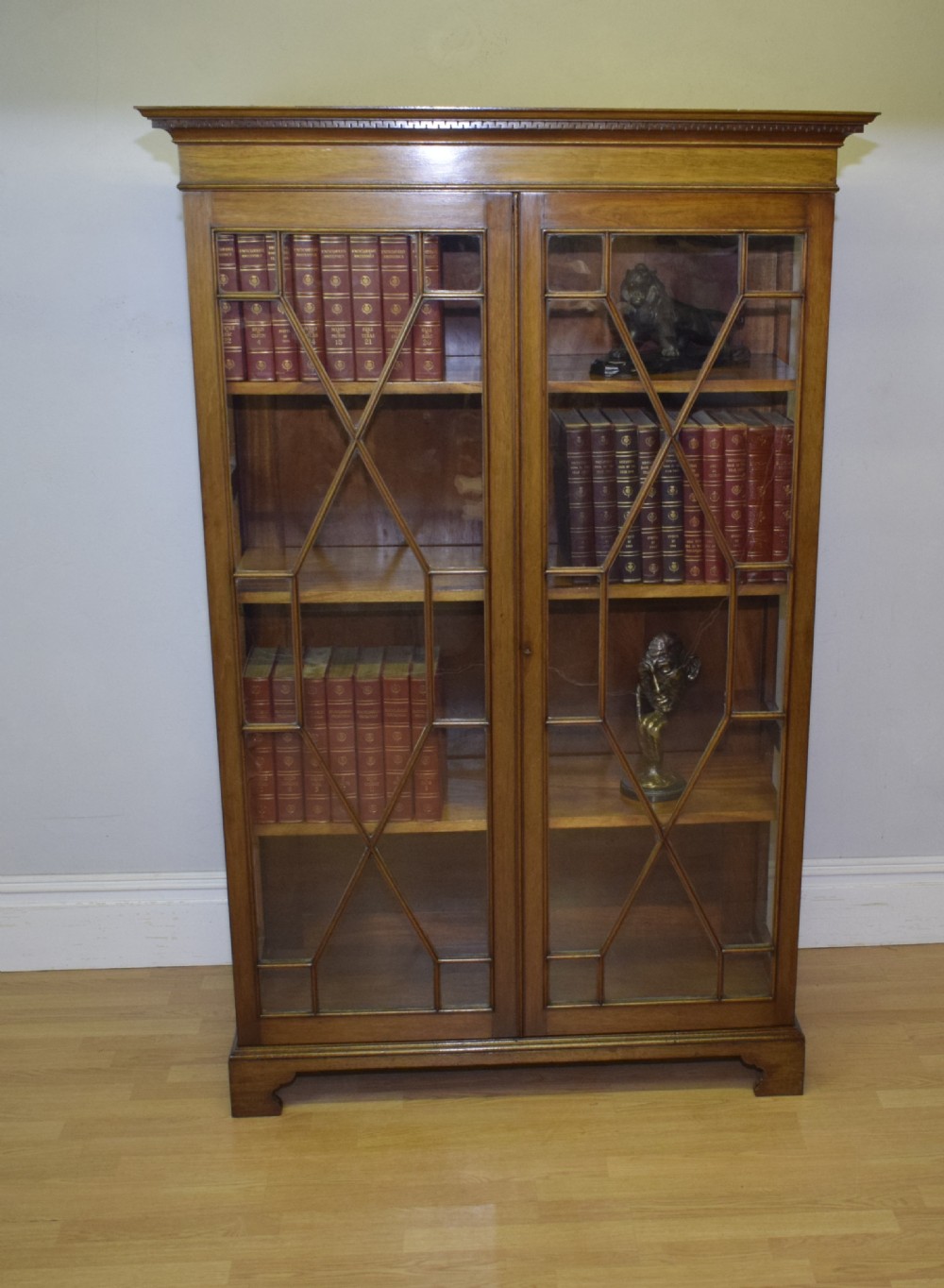  Bookcase Edwardian Mahogany View VI
