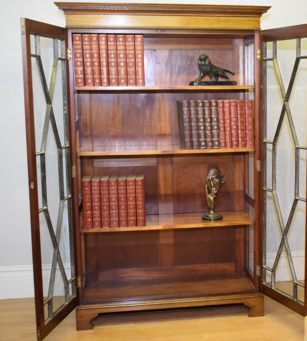  Bookcase Edwardian Mahogany View VIII