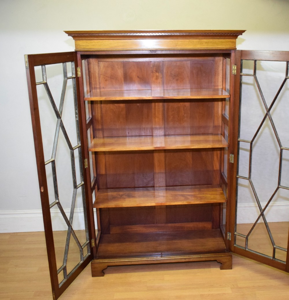  Bookcase Edwardian Mahogany View XV