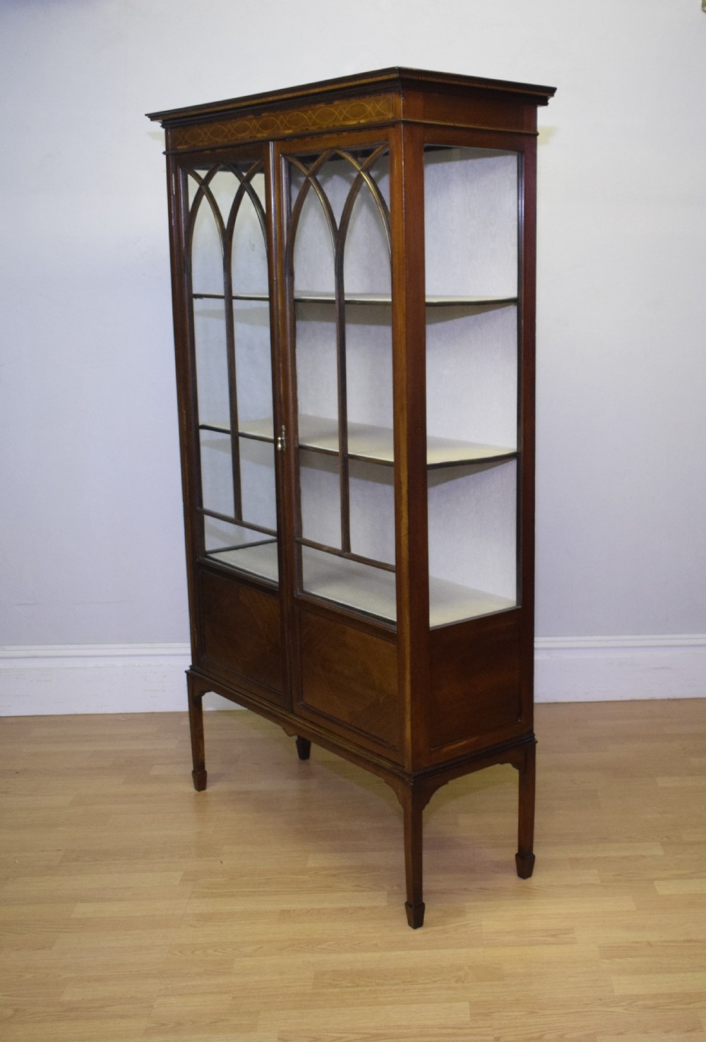 Antique Edwardian Display Cabinet View VI