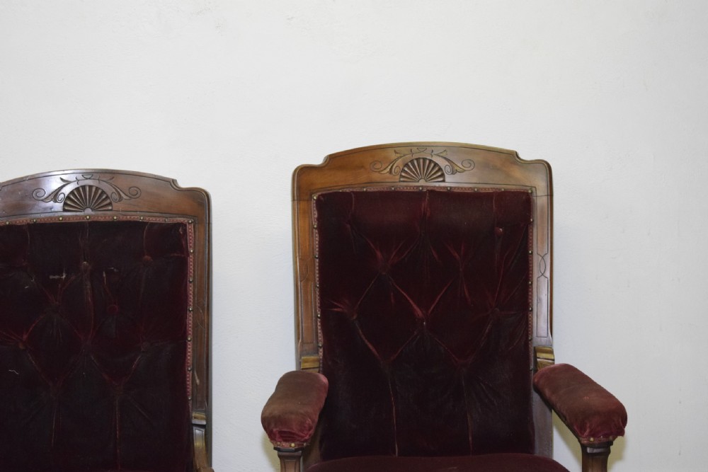 Antique Victorian Lady's & Gent's Chairs View III