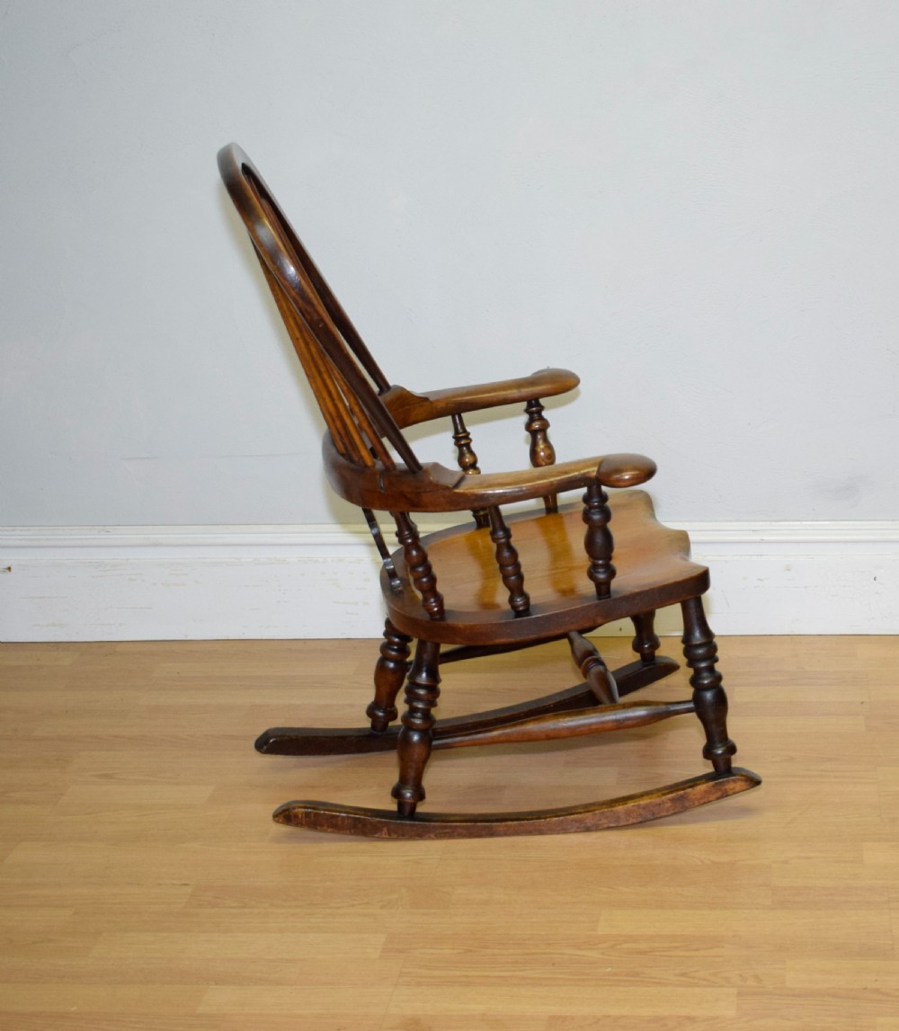 Antique Windsor Rocking Chair View IX