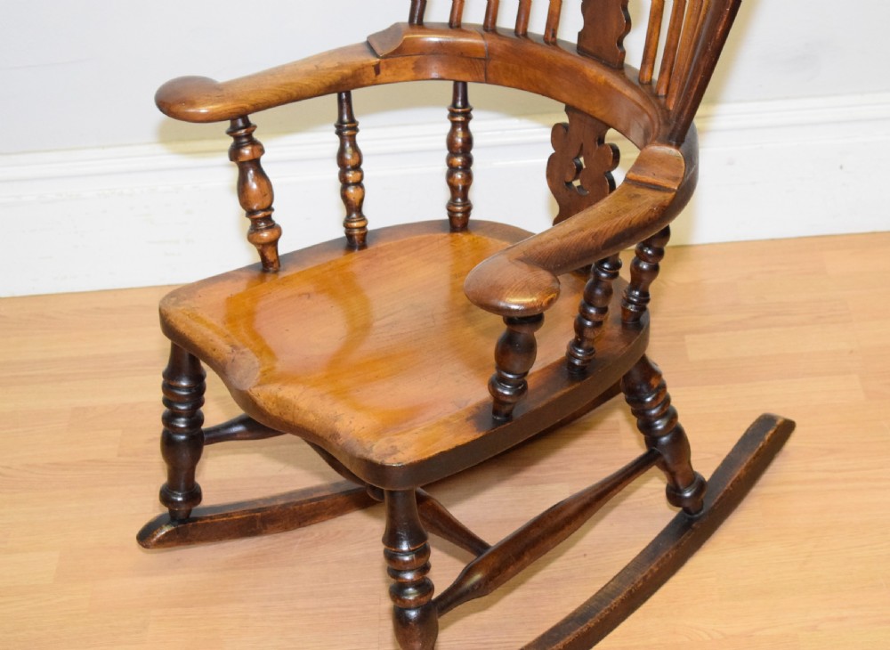 Antique Windsor Rocking Chair View XII