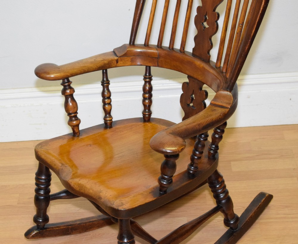 Antique Windsor Rocking Chair View XIII