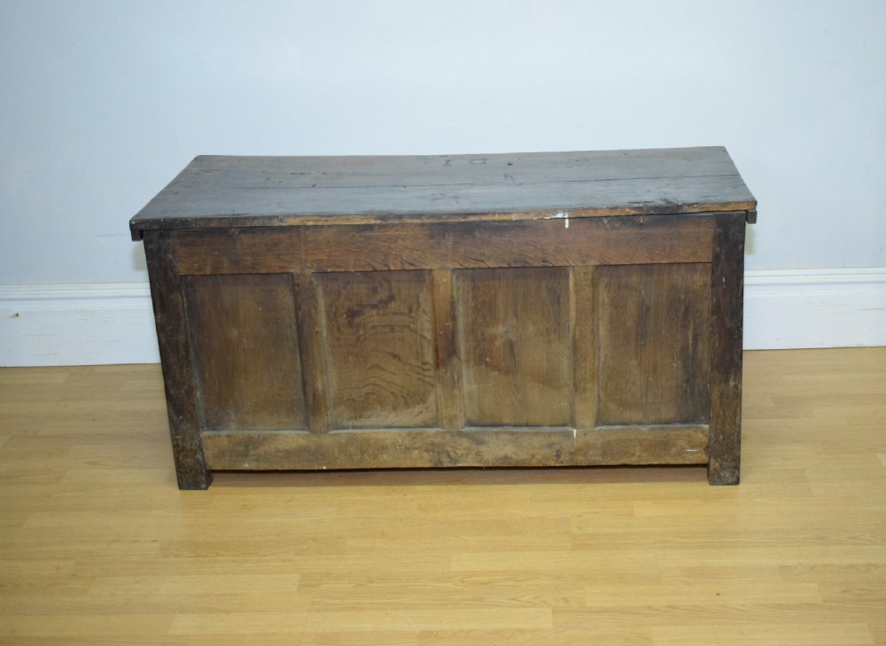 Antique 17th Century Oak Coffer View V