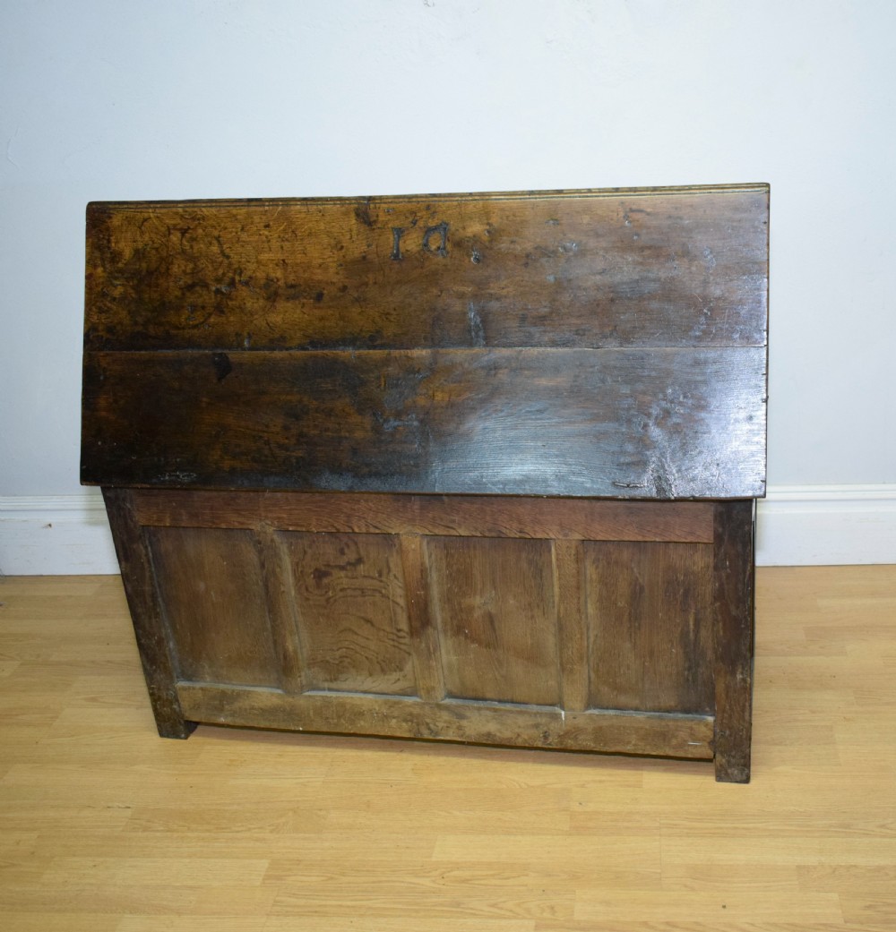 Antique 17th Century Oak Coffer View VI