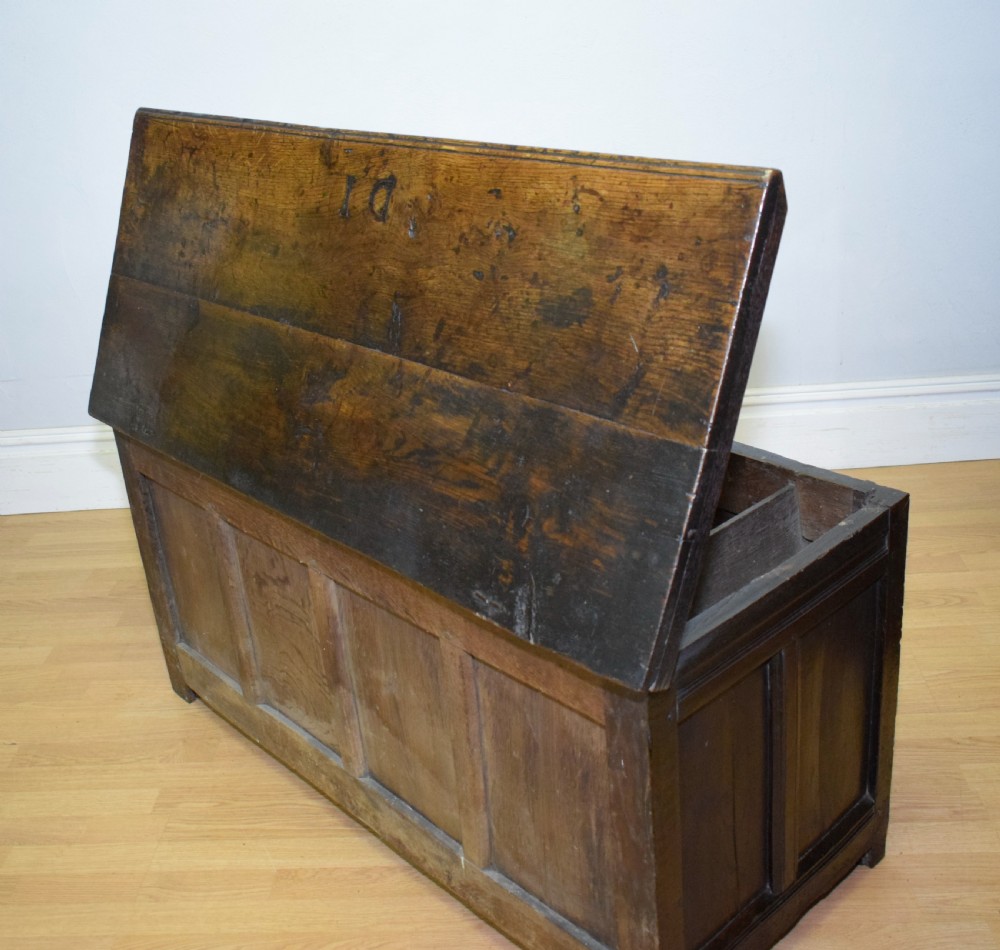 Antique 17th Century Oak Coffer View VII
