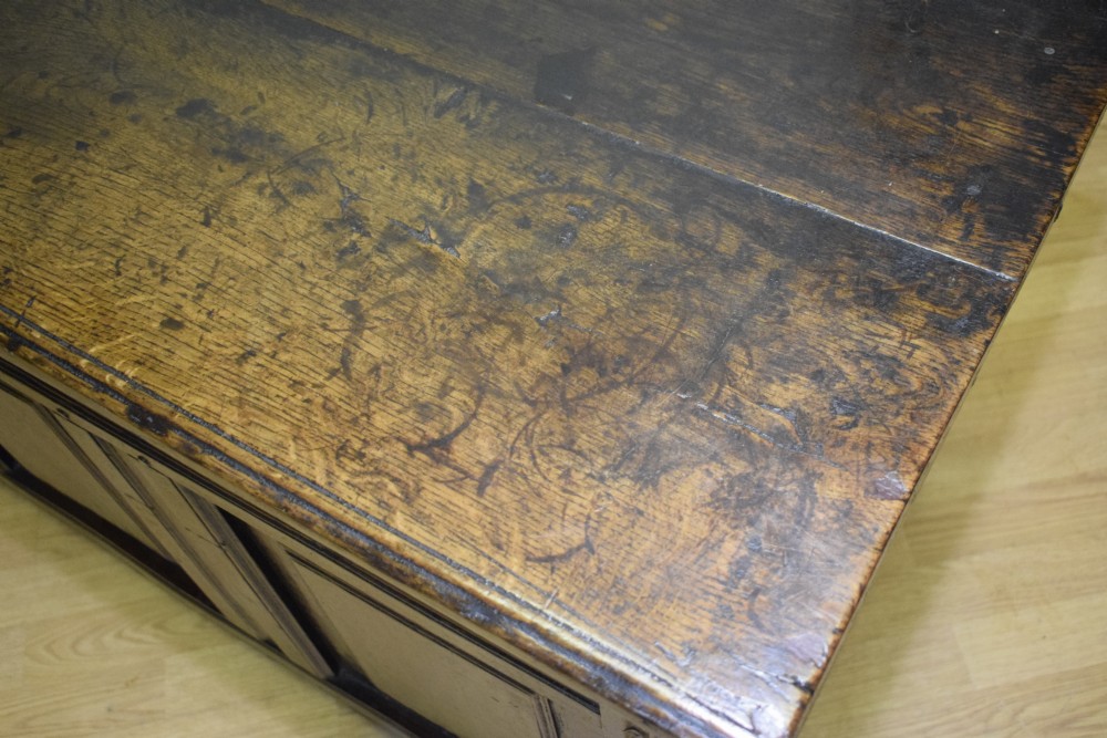 Antique 17th Century Oak Coffer View IX