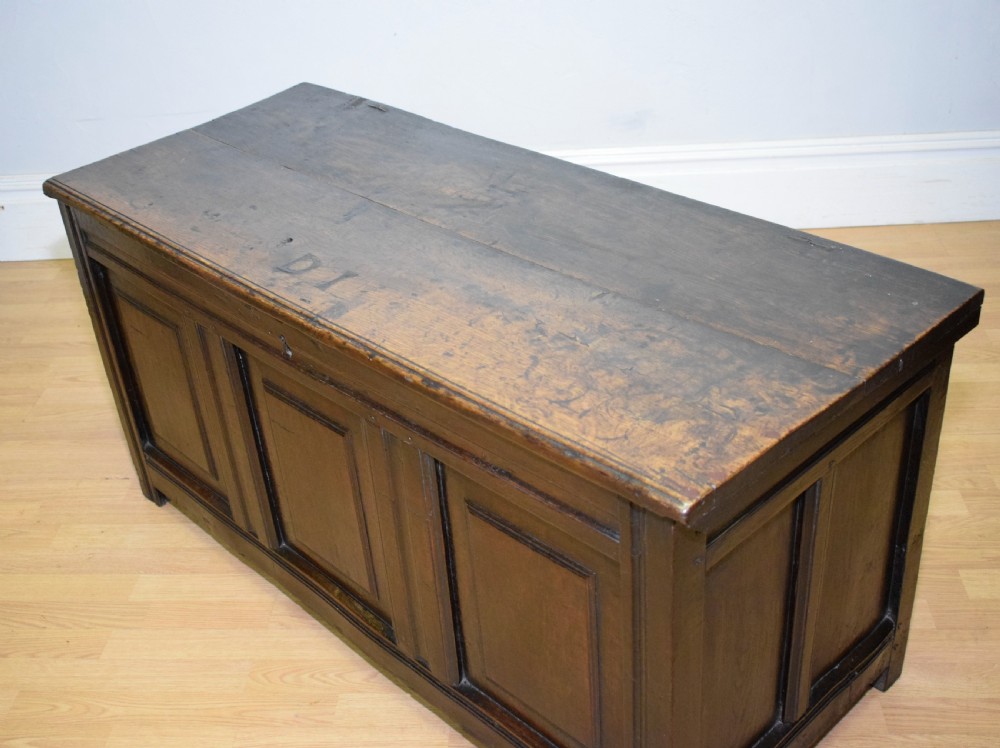 Antique 17th Century Oak Coffer View XII