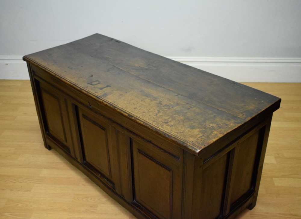 Antique 17th Century Oak Coffer View XIII