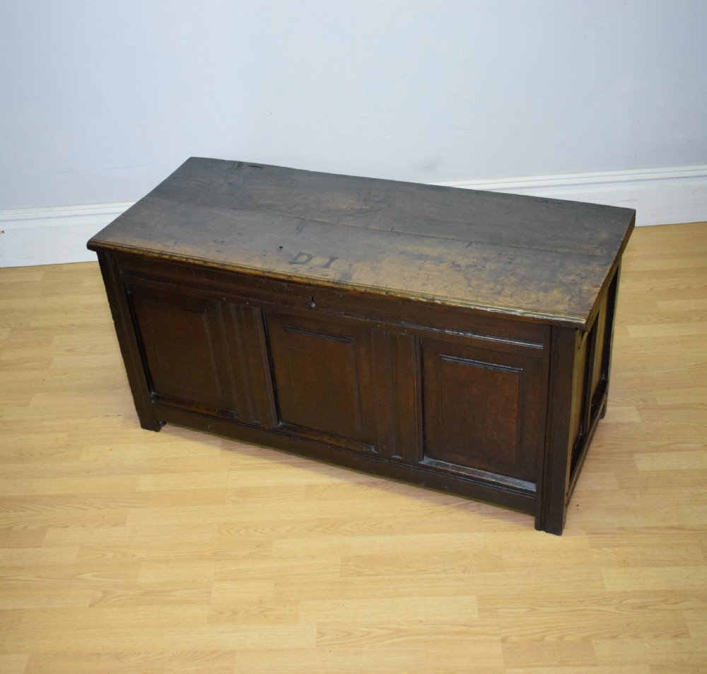 Antique 17th Century Oak Coffer View XVII