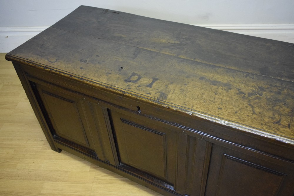 Antique 17th Century Oak Coffer View XIX