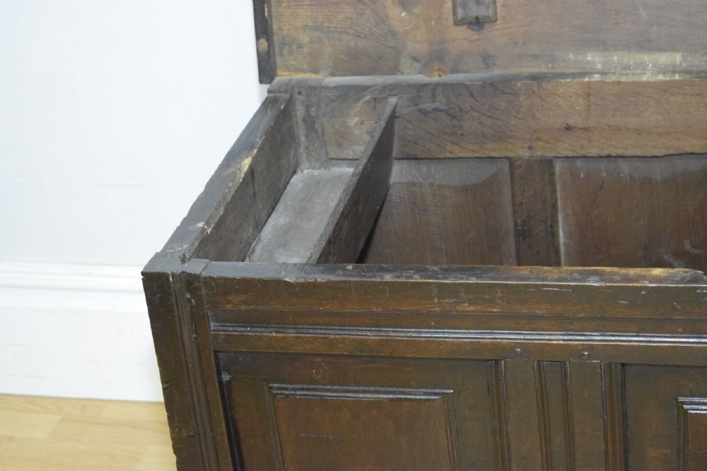 Antique 17th Century Oak Coffer View XXI