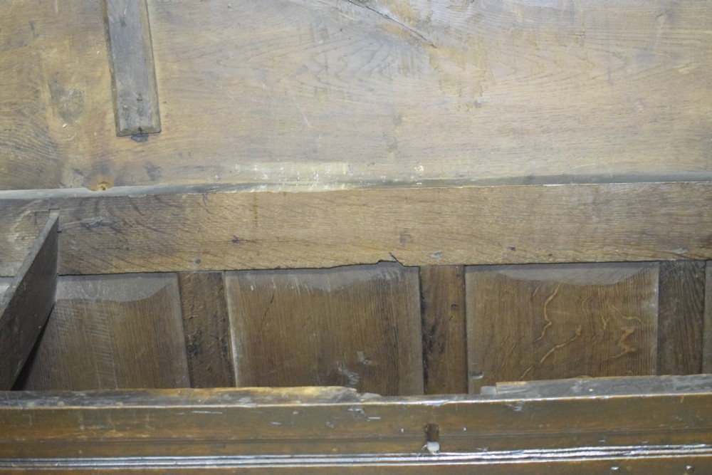 Antique 17th Century Oak Coffer View XXIII