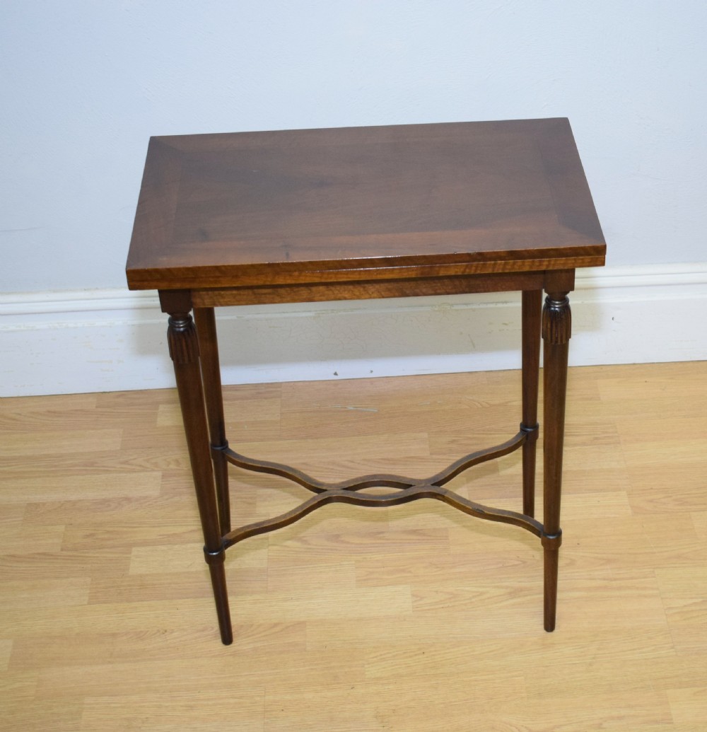 Antique Walnut Games Table View VIII
