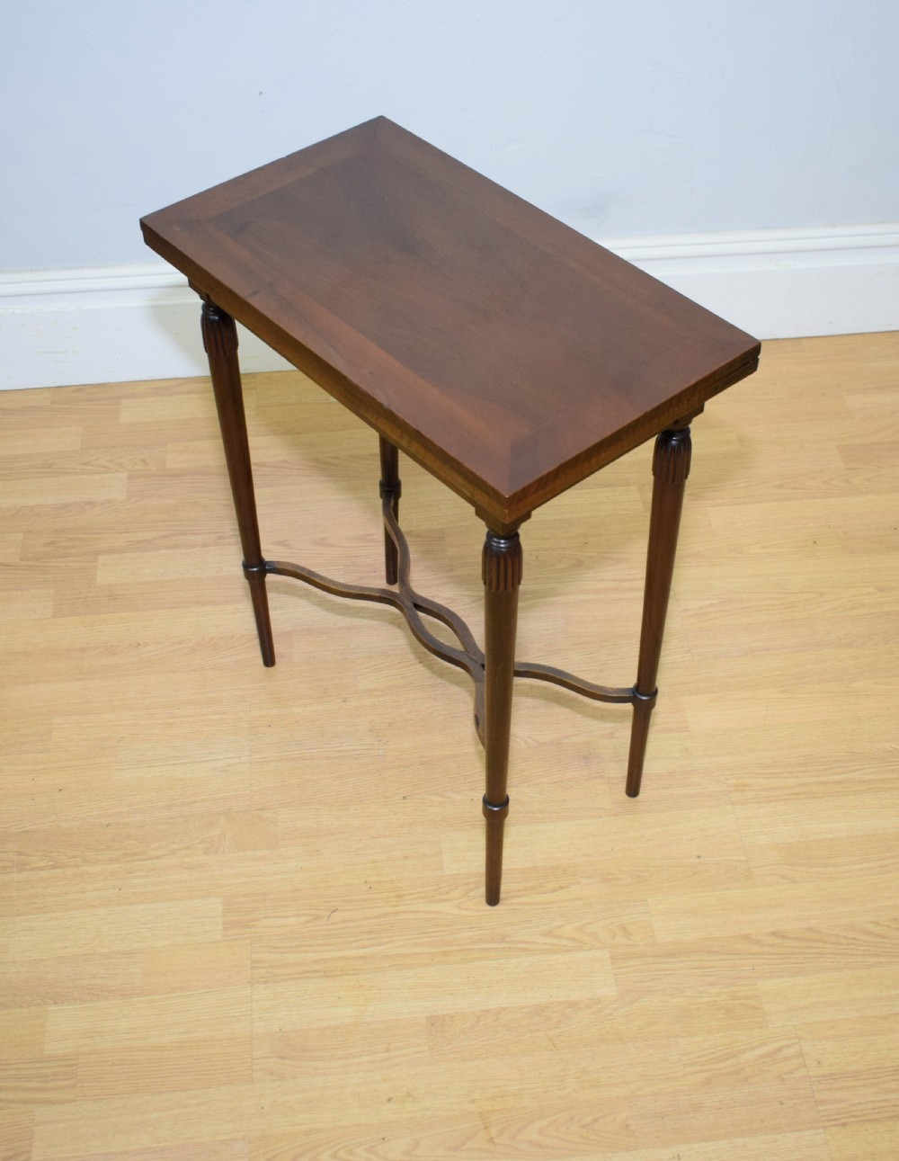 Antique Walnut Games Table View IX