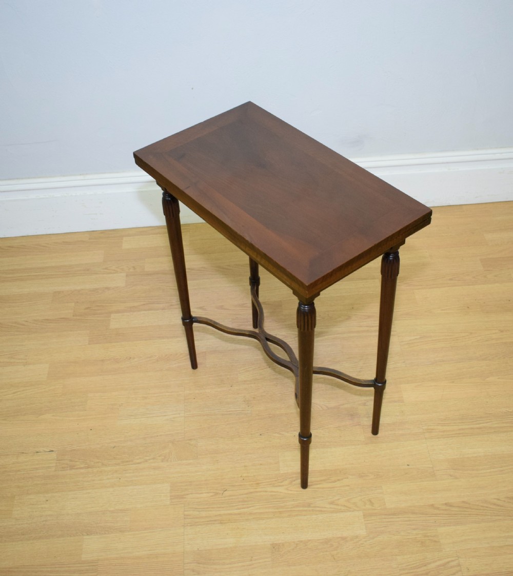 Antique Walnut Games Table View X