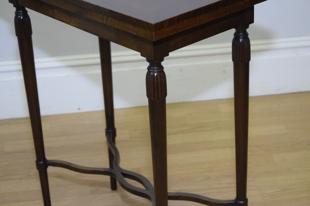 Antique Walnut Games Table View XII