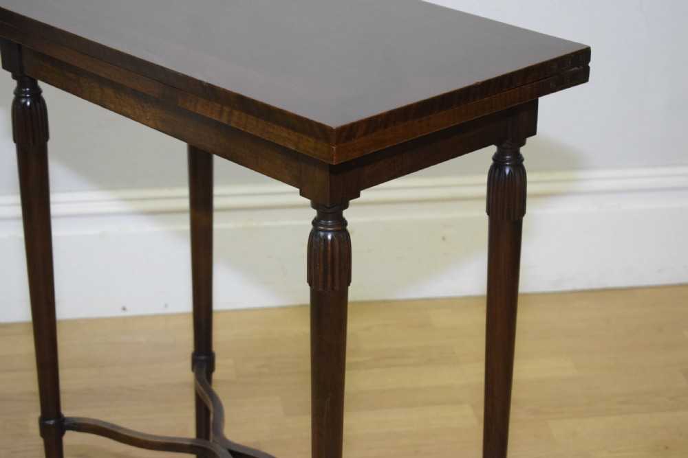 Antique Walnut Games Table View XIII