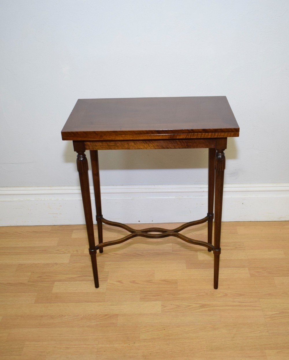 Antique Walnut Games Table View XVIII