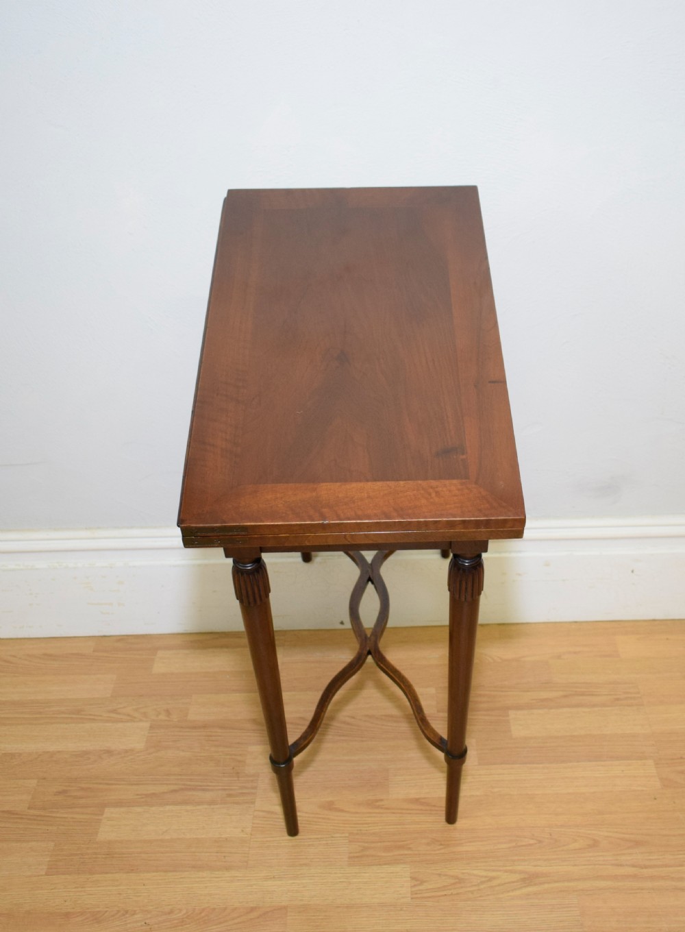 Antique Walnut Games Table View XIX
