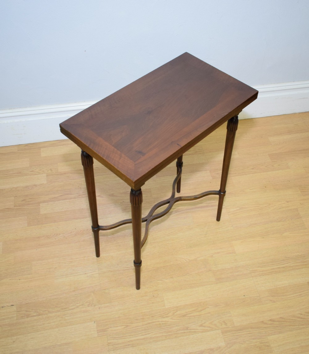 Antique Walnut Games Table View XXII