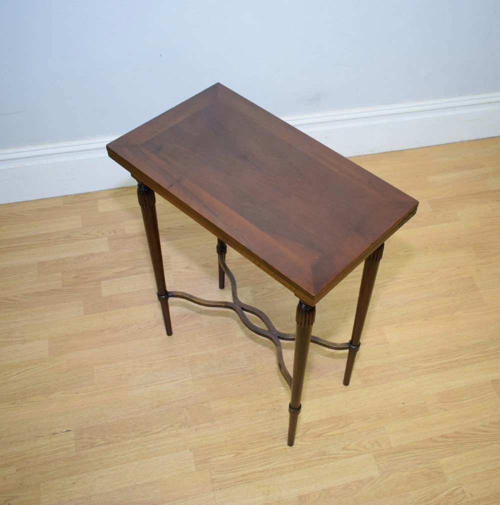 Antique Walnut Games Table View XXIII