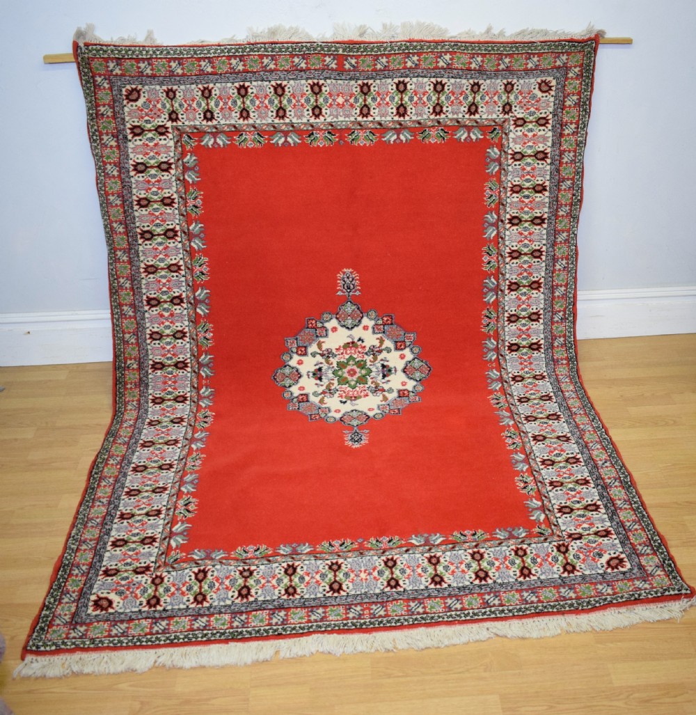 Early 20th Century Moroccan Wool Carpet