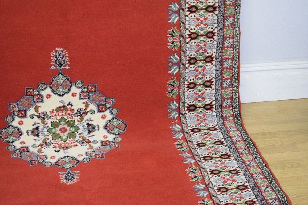Early 20th Century Moroccan Wool Carpet View V