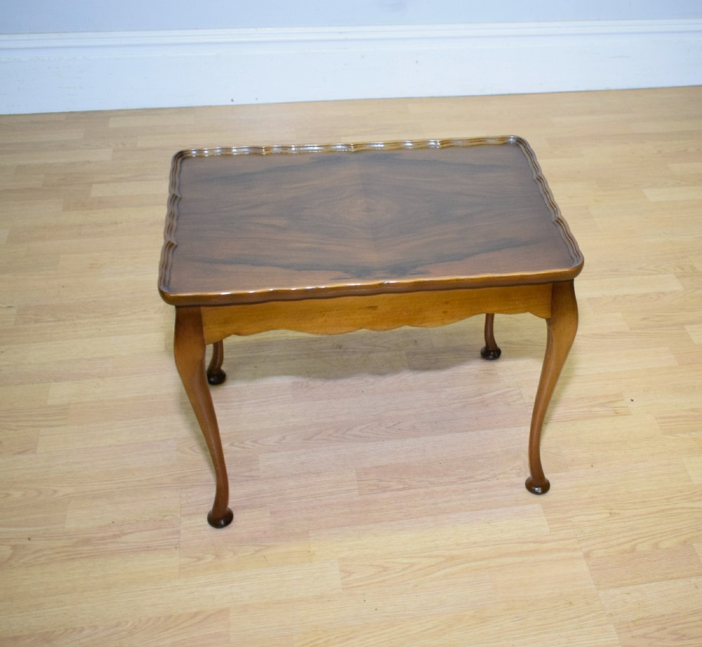 Early 20th Century Walnut Coffee Table View II