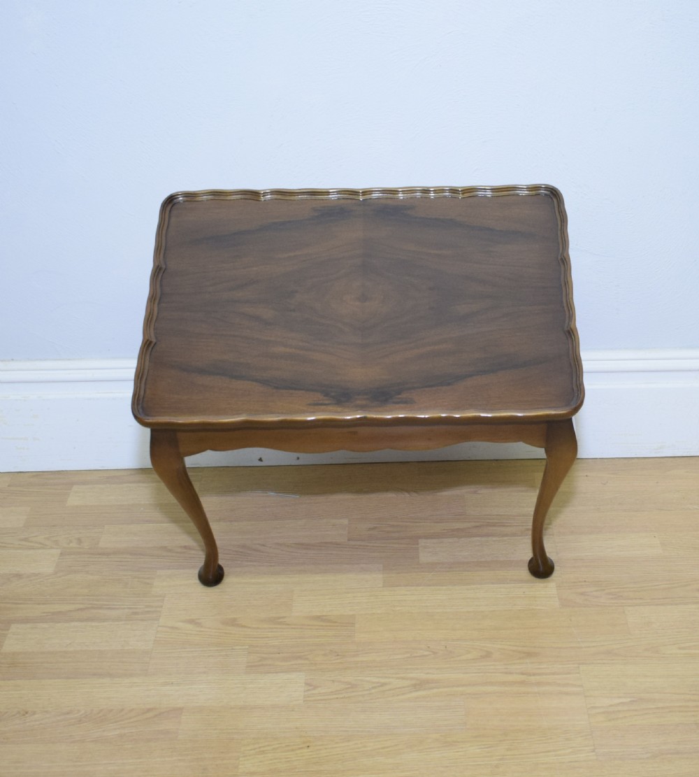 Early 20th Century Walnut Coffee Table View VII