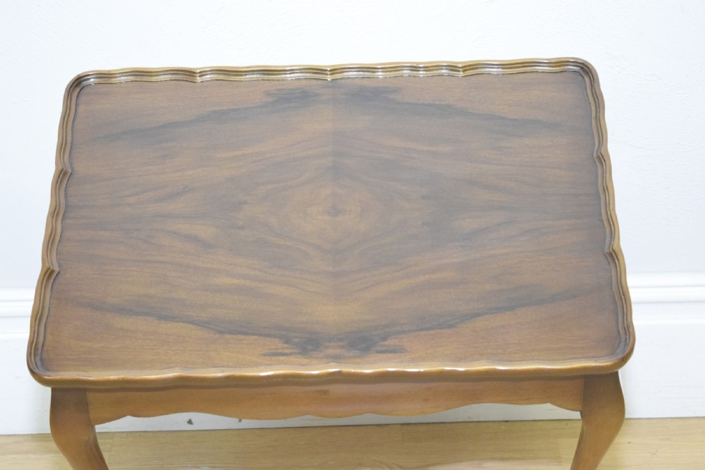 Early 20th Century Walnut Coffee Table View IX