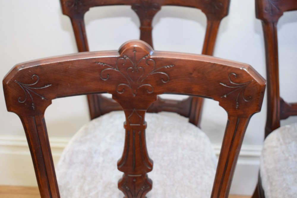 4 Late Victorian Dinning Chairs View II