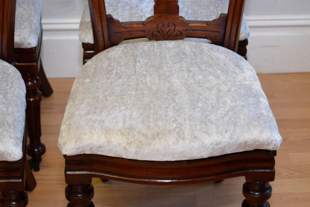4 Late Victorian Dinning Chairs View V