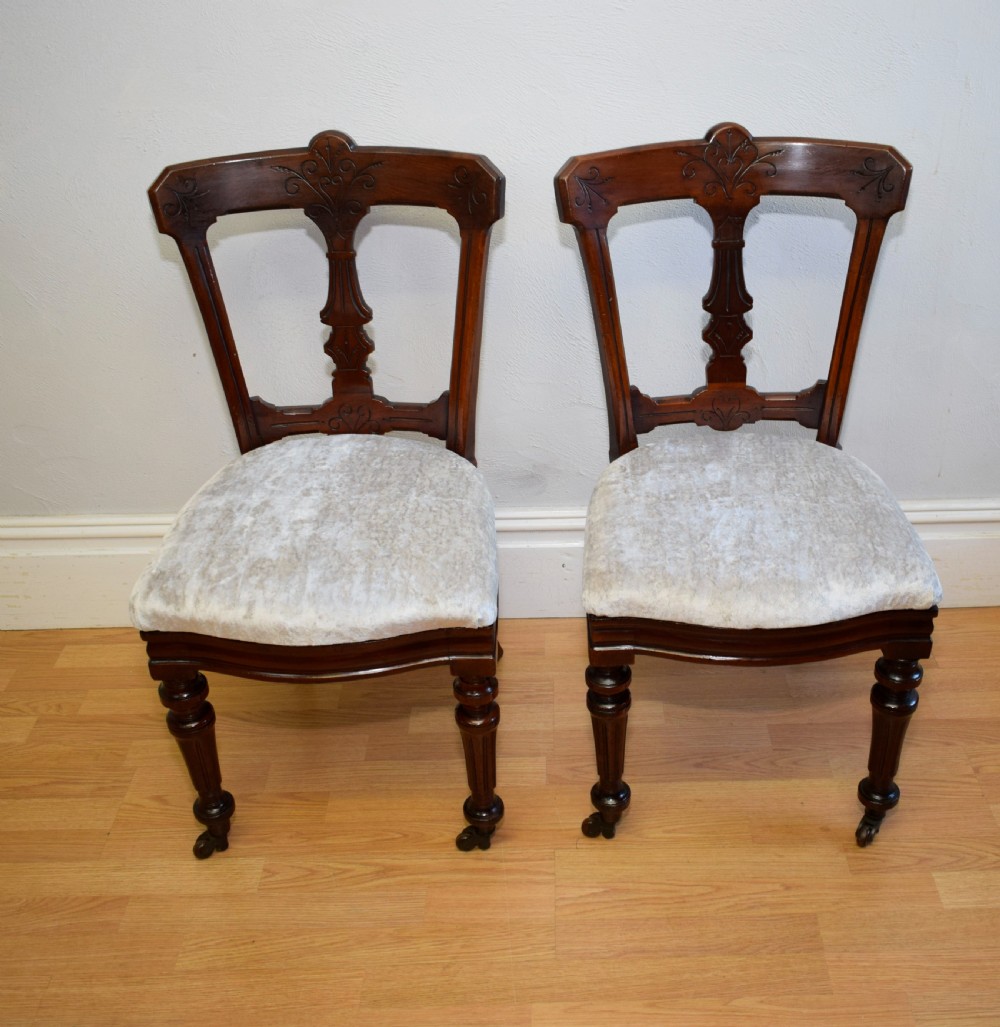 4 Late Victorian Dinning Chairs View VI