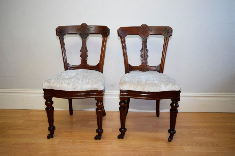 4 Late Victorian Dinning Chairs View VII