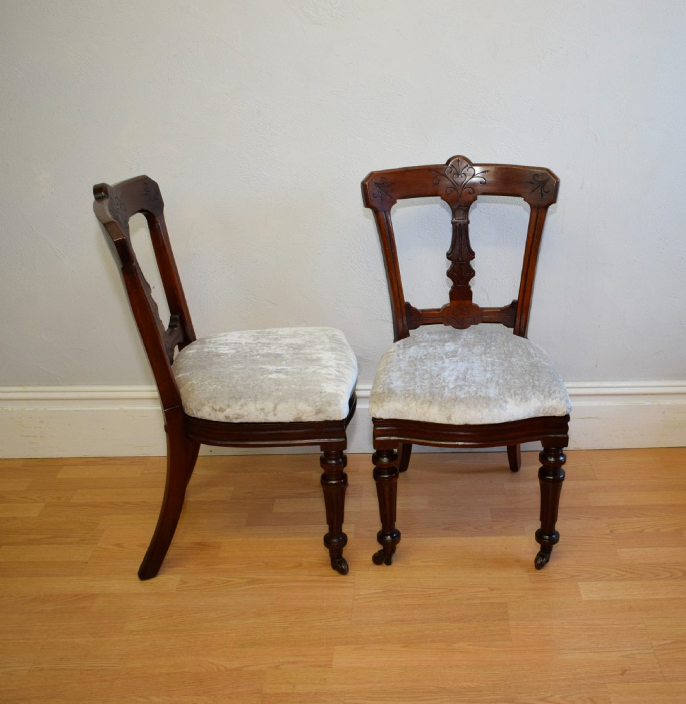 4 Late Victorian Dinning Chairs View VIII