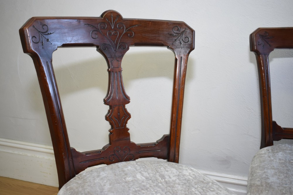 4 Late Victorian Dinning Chairs View XIII