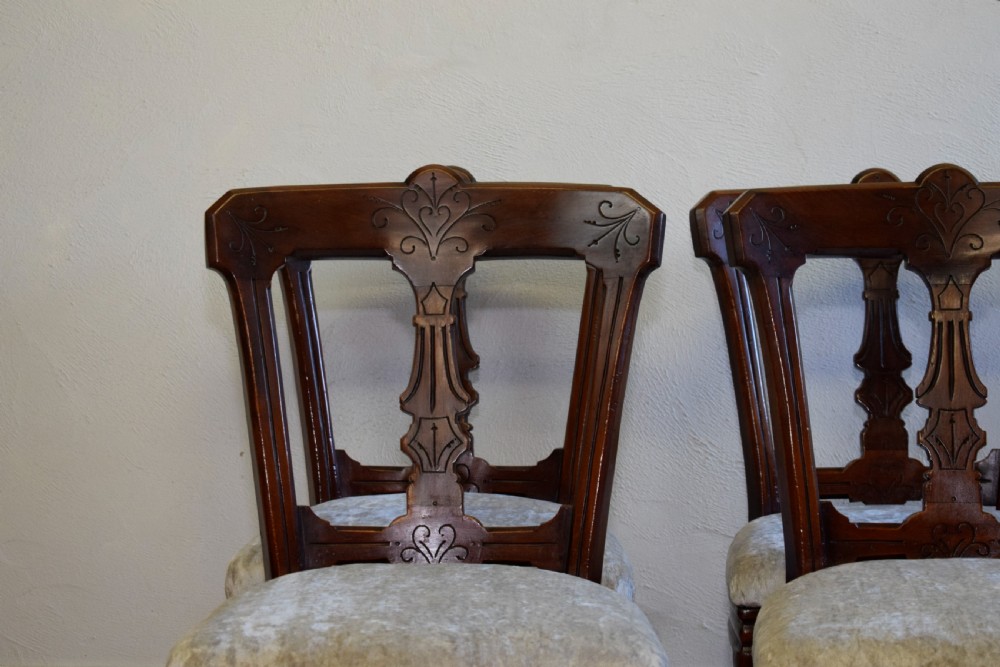 4 Late Victorian Dinning Chairs View XVIII