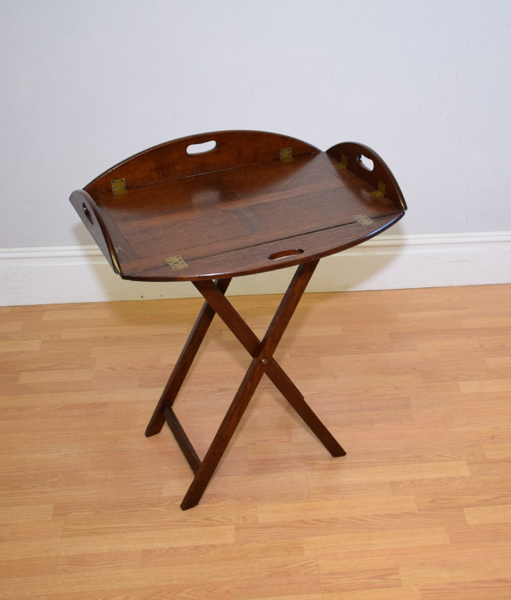 Antique Butlers Tray on Stand