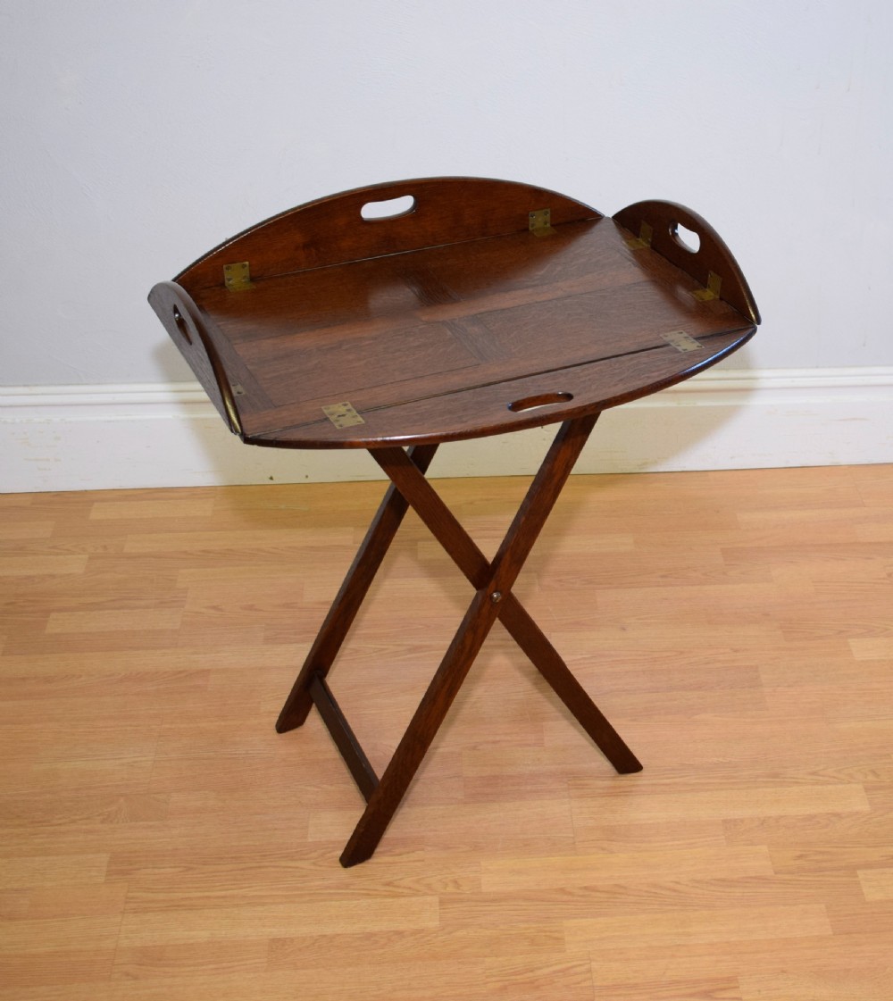 Antique Butlers Tray on Stand View II