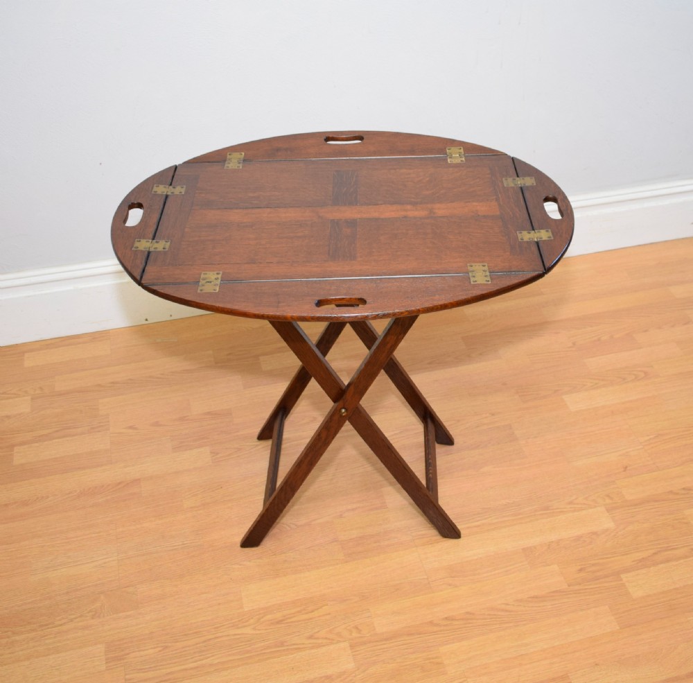 Antique Butlers Tray on Stand View IV