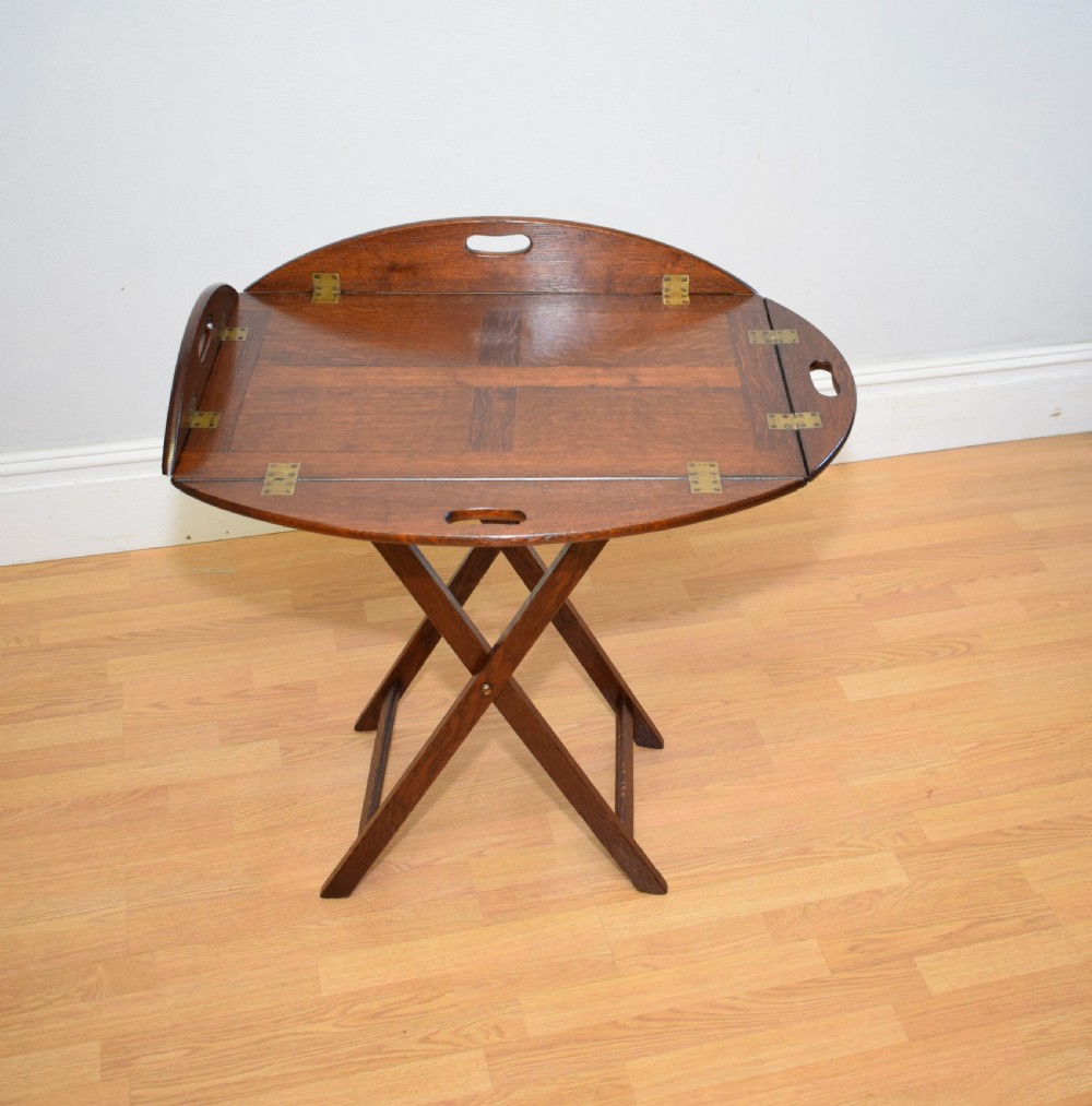 Antique Butlers Tray on Stand View VII
