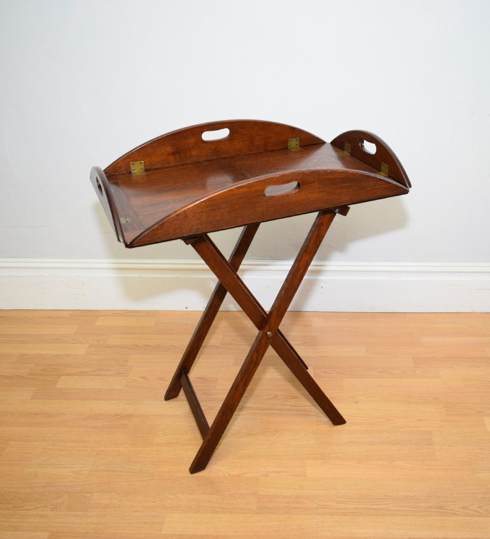 Antique Butlers Tray on Stand View X