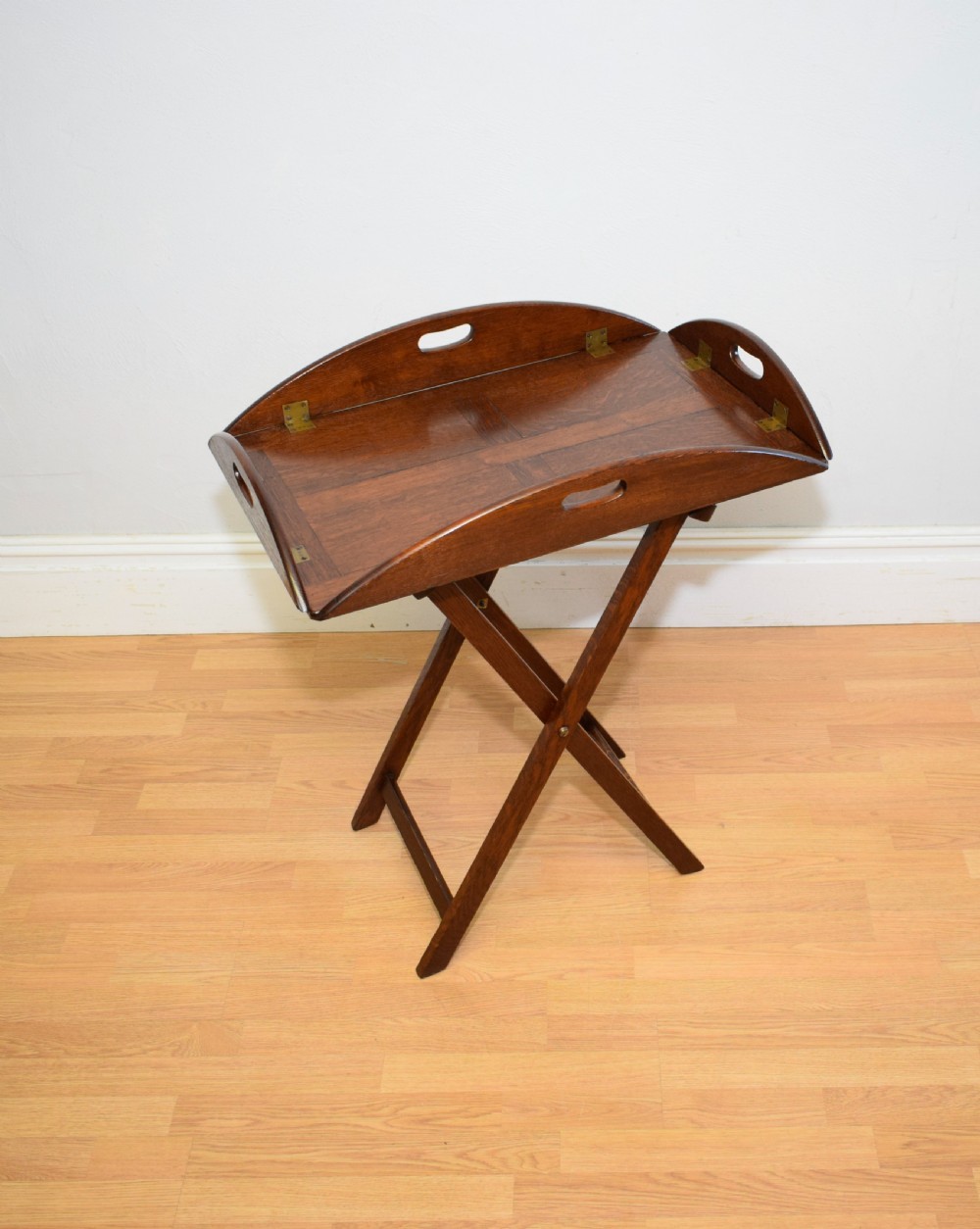 Antique Butlers Tray on Stand View XI