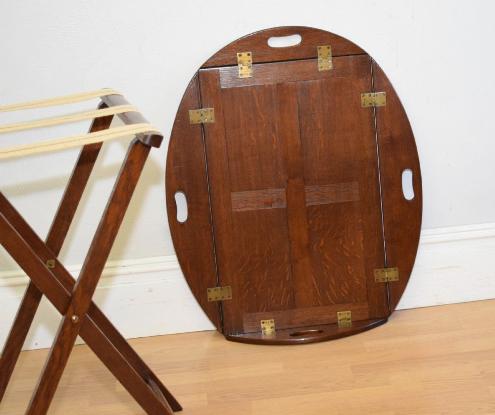 Antique Butlers Tray on Stand View XII
