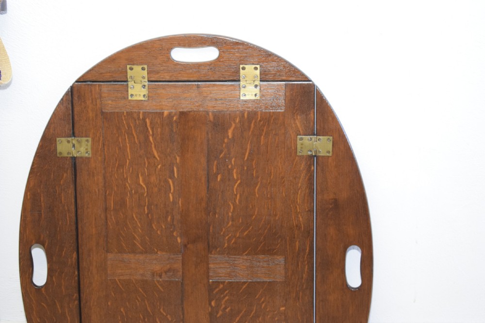 Antique Butlers Tray on Stand View XVI